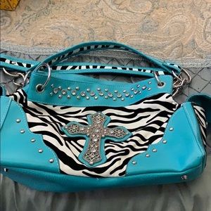 Blue Country Cross Purse